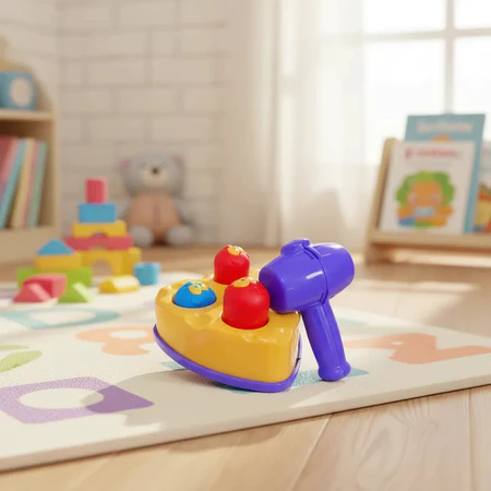 No momento, você está visualizando Brinquedo Rata Tuff Bate Bate Martelo Ratinho Educativo Didático Infantil