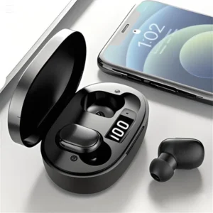 Leia mais sobre o artigo E6S Cor Preta Fones De Ouvido Sem Fio TWS Bluetooth Com Microfone Estéreo Som Cancelamento Ruído LED Display Digital Fon