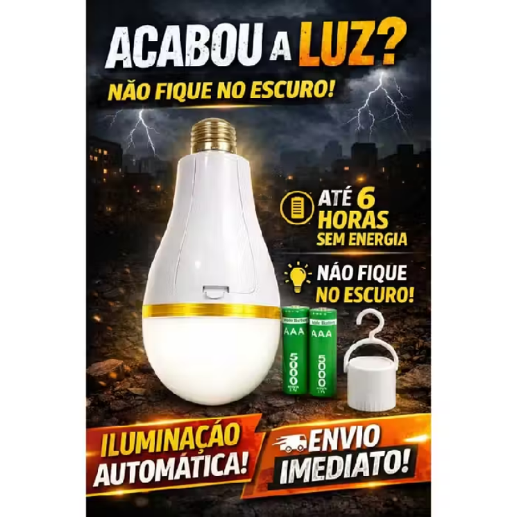 No momento, você está visualizando Kit 2 Lâmpada De Emergência Led Recarregável Luz Potente 30w Dupla Função Inteligente